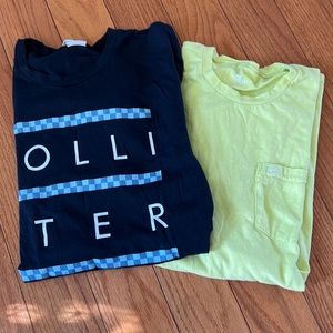 2 Hollister short sleeve Tee shirts